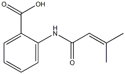 2-(3-methylbut-2-enamido)benzoic acid Struktur