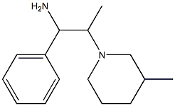 2-(3-methylpiperidin-1-yl)-1-phenylpropan-1-amine Struktur