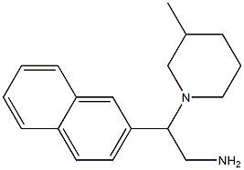 2-(3-methylpiperidin-1-yl)-2-(naphthalen-2-yl)ethan-1-amine Struktur