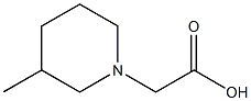 2-(3-methylpiperidin-1-yl)acetic acid Struktur