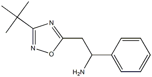 2-(3-tert-butyl-1,2,4-oxadiazol-5-yl)-1-phenylethan-1-amine Struktur