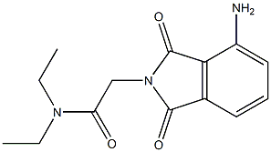 2-(4-amino-1,3-dioxo-2,3-dihydro-1H-isoindol-2-yl)-N,N-diethylacetamide Struktur