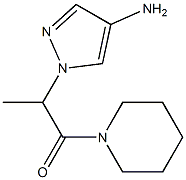 2-(4-amino-1H-pyrazol-1-yl)-1-(piperidin-1-yl)propan-1-one Struktur