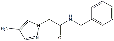 2-(4-amino-1H-pyrazol-1-yl)-N-benzylacetamide Struktur