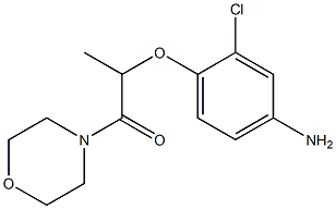 2-(4-amino-2-chlorophenoxy)-1-(morpholin-4-yl)propan-1-one Struktur