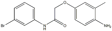 2-(4-amino-3-methylphenoxy)-N-(3-bromophenyl)acetamide Struktur