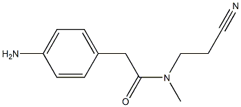 2-(4-aminophenyl)-N-(2-cyanoethyl)-N-methylacetamide Struktur