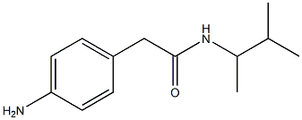 2-(4-aminophenyl)-N-(3-methylbutan-2-yl)acetamide Struktur