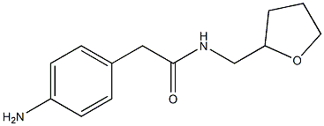 2-(4-aminophenyl)-N-(tetrahydrofuran-2-ylmethyl)acetamide Struktur