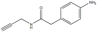 2-(4-aminophenyl)-N-prop-2-ynylacetamide Struktur