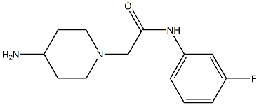 2-(4-aminopiperidin-1-yl)-N-(3-fluorophenyl)acetamide Struktur