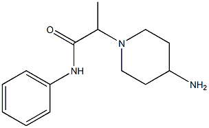 2-(4-aminopiperidin-1-yl)-N-phenylpropanamide Struktur