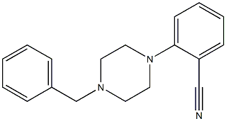 2-(4-benzylpiperazin-1-yl)benzonitrile Struktur