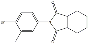 2-(4-bromo-3-methylphenyl)hexahydro-1H-isoindole-1,3(2H)-dione Struktur