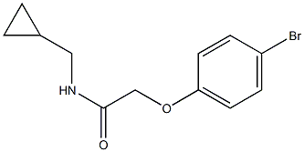 2-(4-bromophenoxy)-N-(cyclopropylmethyl)acetamide Struktur