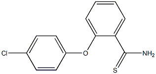 2-(4-chlorophenoxy)benzene-1-carbothioamide Struktur