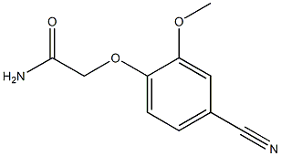 2-(4-cyano-2-methoxyphenoxy)acetamide Struktur