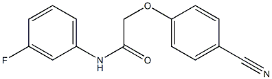 2-(4-cyanophenoxy)-N-(3-fluorophenyl)acetamide Struktur