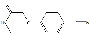 2-(4-cyanophenoxy)-N-methylacetamide Struktur