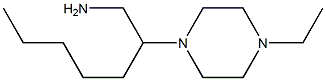 2-(4-ethylpiperazin-1-yl)heptan-1-amine Struktur