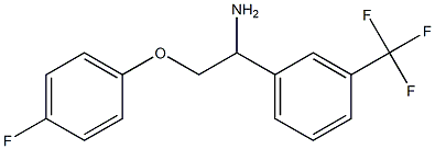 2-(4-fluorophenoxy)-1-[3-(trifluoromethyl)phenyl]ethanamine Struktur