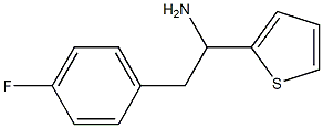 2-(4-fluorophenyl)-1-(thiophen-2-yl)ethan-1-amine Struktur