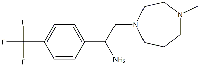 2-(4-methyl-1,4-diazepan-1-yl)-1-[4-(trifluoromethyl)phenyl]ethan-1-amine Struktur