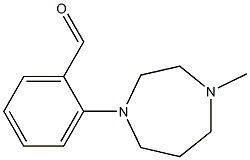 2-(4-methyl-1,4-diazepan-1-yl)benzaldehyde Struktur