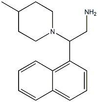 2-(4-methylpiperidin-1-yl)-2-(naphthalen-1-yl)ethan-1-amine Struktur