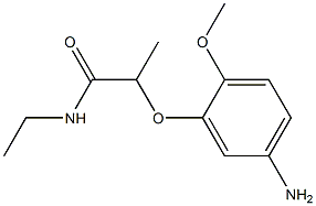 2-(5-amino-2-methoxyphenoxy)-N-ethylpropanamide Struktur