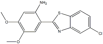 2-(5-chloro-1,3-benzothiazol-2-yl)-4,5-dimethoxyaniline Struktur