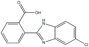 2-(5-chloro-1H-1,3-benzodiazol-2-yl)benzoic acid Struktur