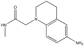 2-(6-amino-1,2,3,4-tetrahydroquinolin-1-yl)-N-methylacetamide Struktur