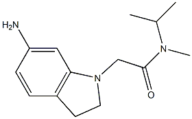 2-(6-amino-2,3-dihydro-1H-indol-1-yl)-N-methyl-N-(propan-2-yl)acetamide Struktur