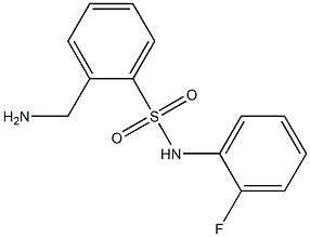 2-(aminomethyl)-N-(2-fluorophenyl)benzenesulfonamide Struktur