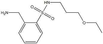 2-(aminomethyl)-N-(3-ethoxypropyl)benzenesulfonamide Struktur