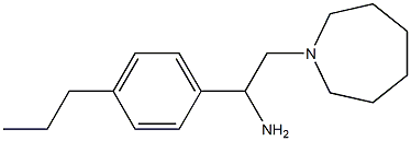 2-(azepan-1-yl)-1-(4-propylphenyl)ethan-1-amine Struktur