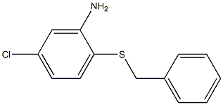 2-(benzylsulfanyl)-5-chloroaniline Struktur