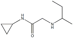 2-(butan-2-ylamino)-N-cyclopropylacetamide Struktur