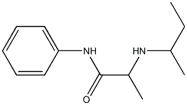 2-(butan-2-ylamino)-N-phenylpropanamide Struktur