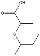 2-(butan-2-ylsulfanyl)propanoic acid Struktur