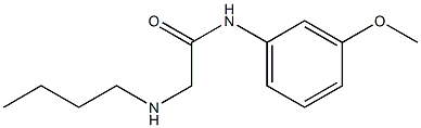 2-(butylamino)-N-(3-methoxyphenyl)acetamide Struktur