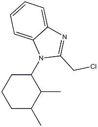 2-(chloromethyl)-1-(2,3-dimethylcyclohexyl)-1H-1,3-benzodiazole Struktur