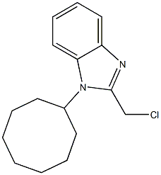 2-(chloromethyl)-1-cyclooctyl-1H-1,3-benzodiazole Struktur