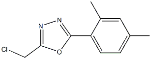 2-(chloromethyl)-5-(2,4-dimethylphenyl)-1,3,4-oxadiazole Struktur