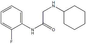 2-(cyclohexylamino)-N-(2-fluorophenyl)acetamide Struktur