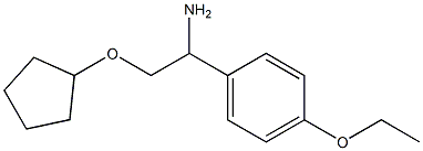 2-(cyclopentyloxy)-1-(4-ethoxyphenyl)ethanamine Struktur