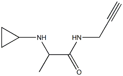 2-(cyclopropylamino)-N-(prop-2-yn-1-yl)propanamide Struktur