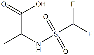 2-(difluoromethane)sulfonamidopropanoic acid Struktur