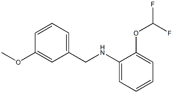 2-(difluoromethoxy)-N-[(3-methoxyphenyl)methyl]aniline Struktur